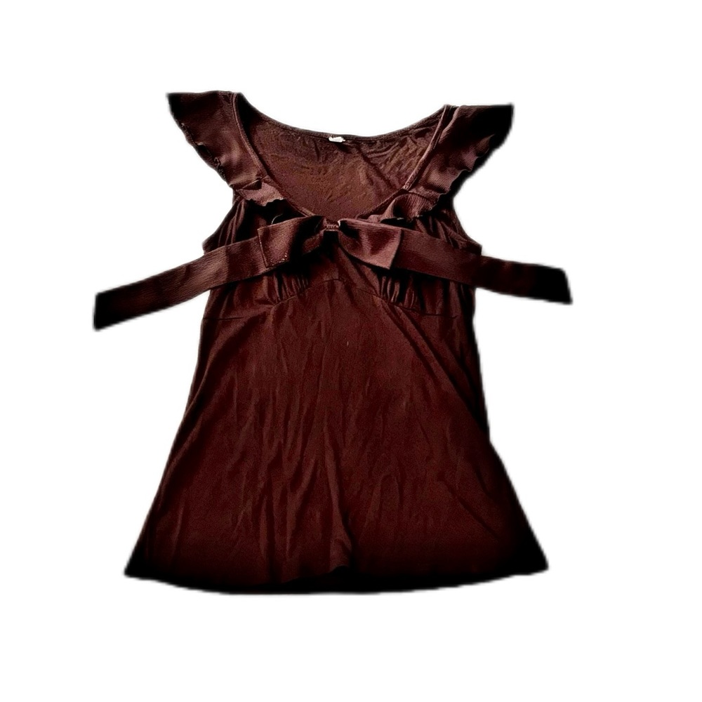 Chic Brown Women's Blouse Women’s Size Small